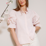 Amy Shirt Linen Light Pink
