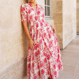 Fabienne Dress Raspberry