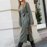 Helene Midi Merino Dress Matcha