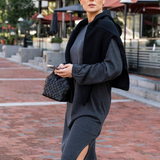 Helene Midi Merino Dress Anthracite