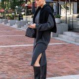 Helene Midi Merino Dress Anthracite