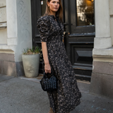 Madison Dress Beige Botanic