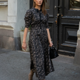 Madison Dress Beige Botanic