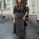 Madison Dress Beige Botanic