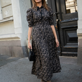 Madison Dress Beige Botanic