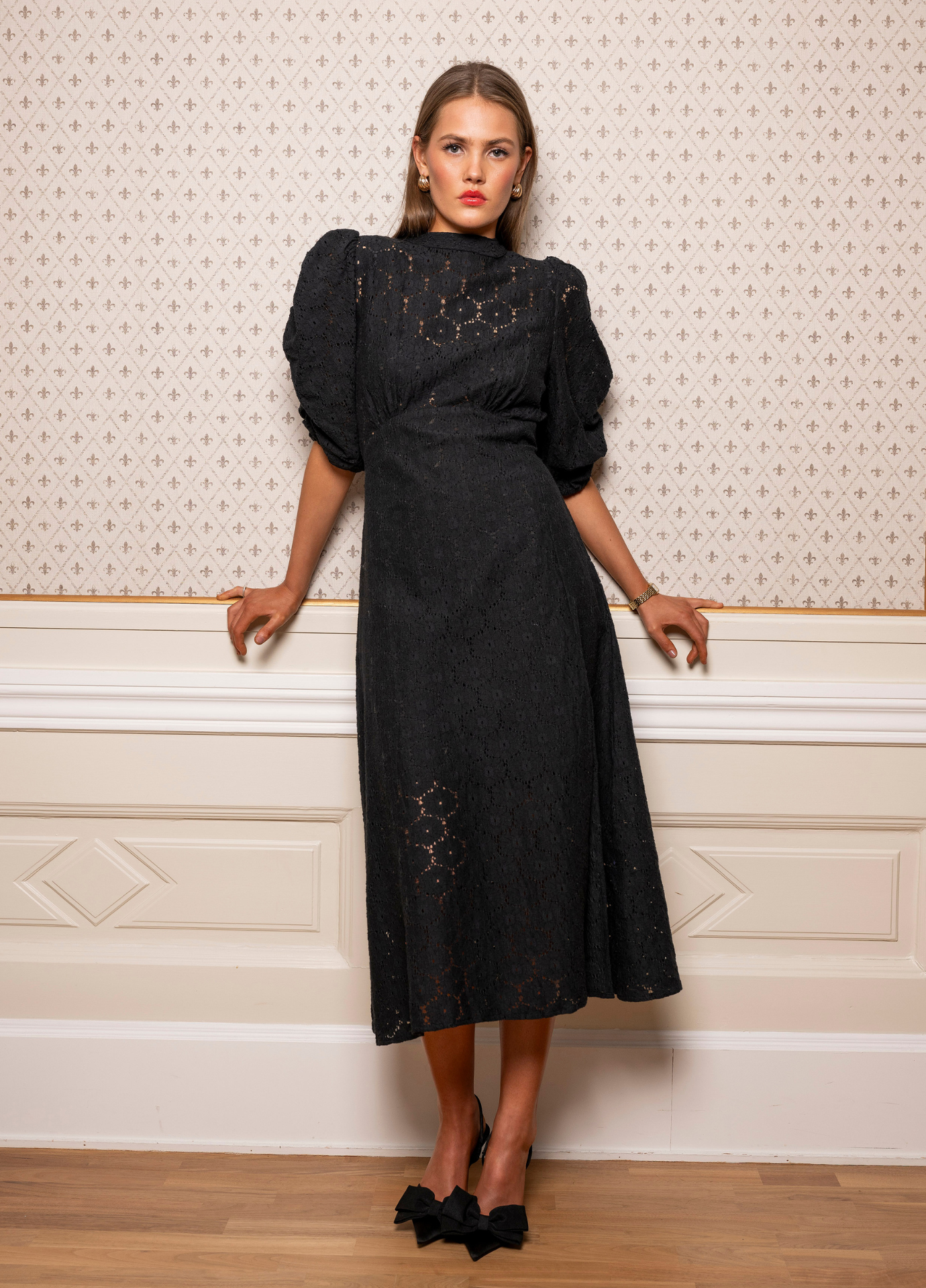 Dakota Dress Black Lace – MISSMAYA NORWAY