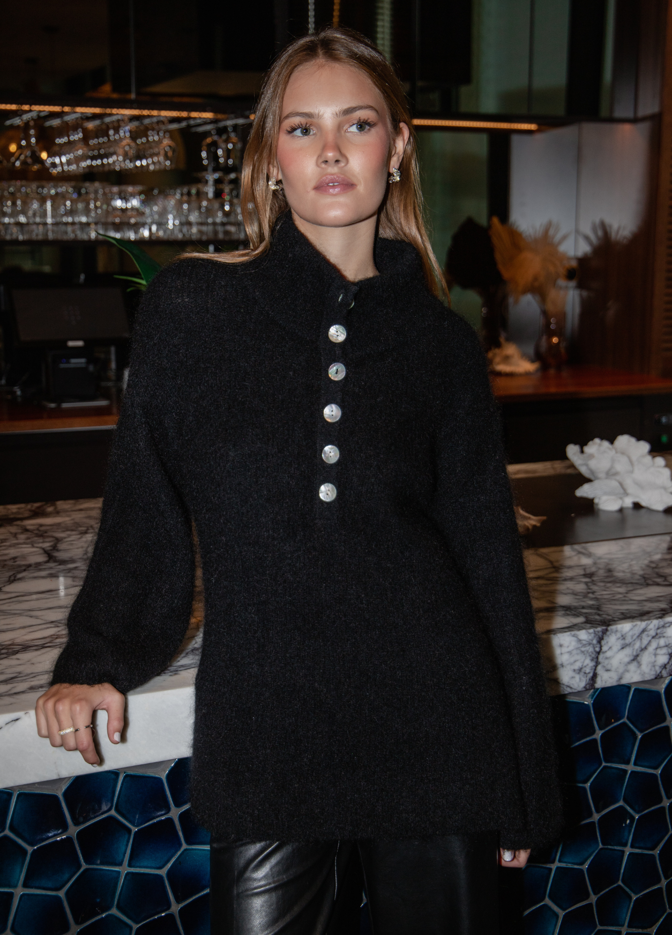 Enea Sweater Black – MISSMAYA NORWAY