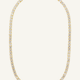 Orelia Tennis Necklace Pale Gold