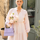 Alia Dress Linen Light Pink