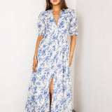 Fabienne Dress Baroque Blue