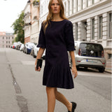 Rita Dress Midnight Corduroy