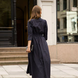 Maria Dress Pinstripe