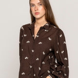 Anaya Shirt Cocoa Heritage