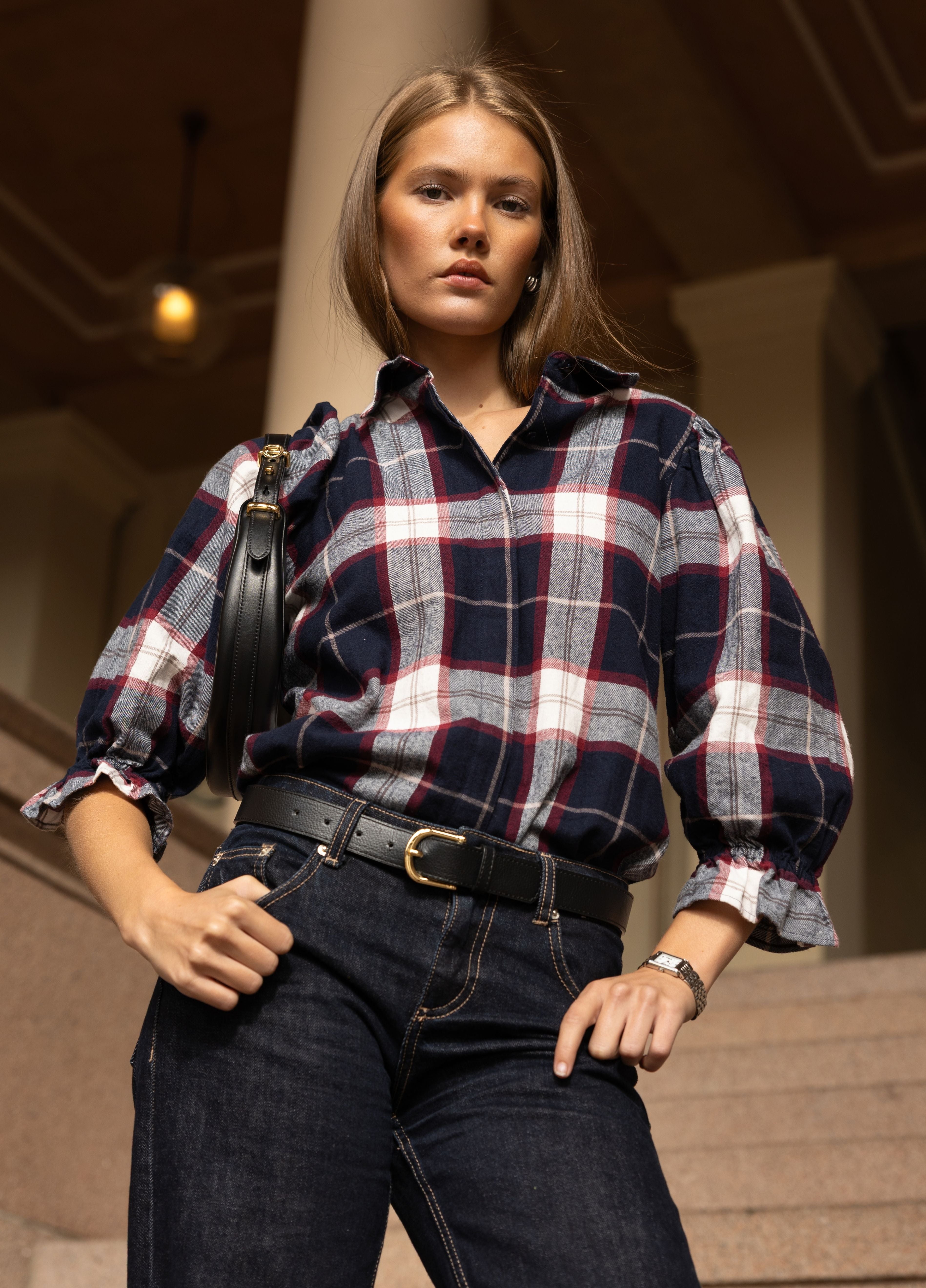 Amy Shirt Nordic Plaid