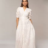 Fabienne Dress Powder White