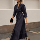 Maria Dress Pinstripe