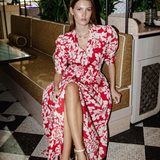 Fabienne Dress Rosso Fiore (PRE-ORDER. DEL: WEEK 3)