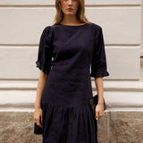 Rita Dress Midnight Corduroy