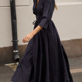 Maria Dress Pinstripe