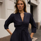 Maria Dress Pinstripe