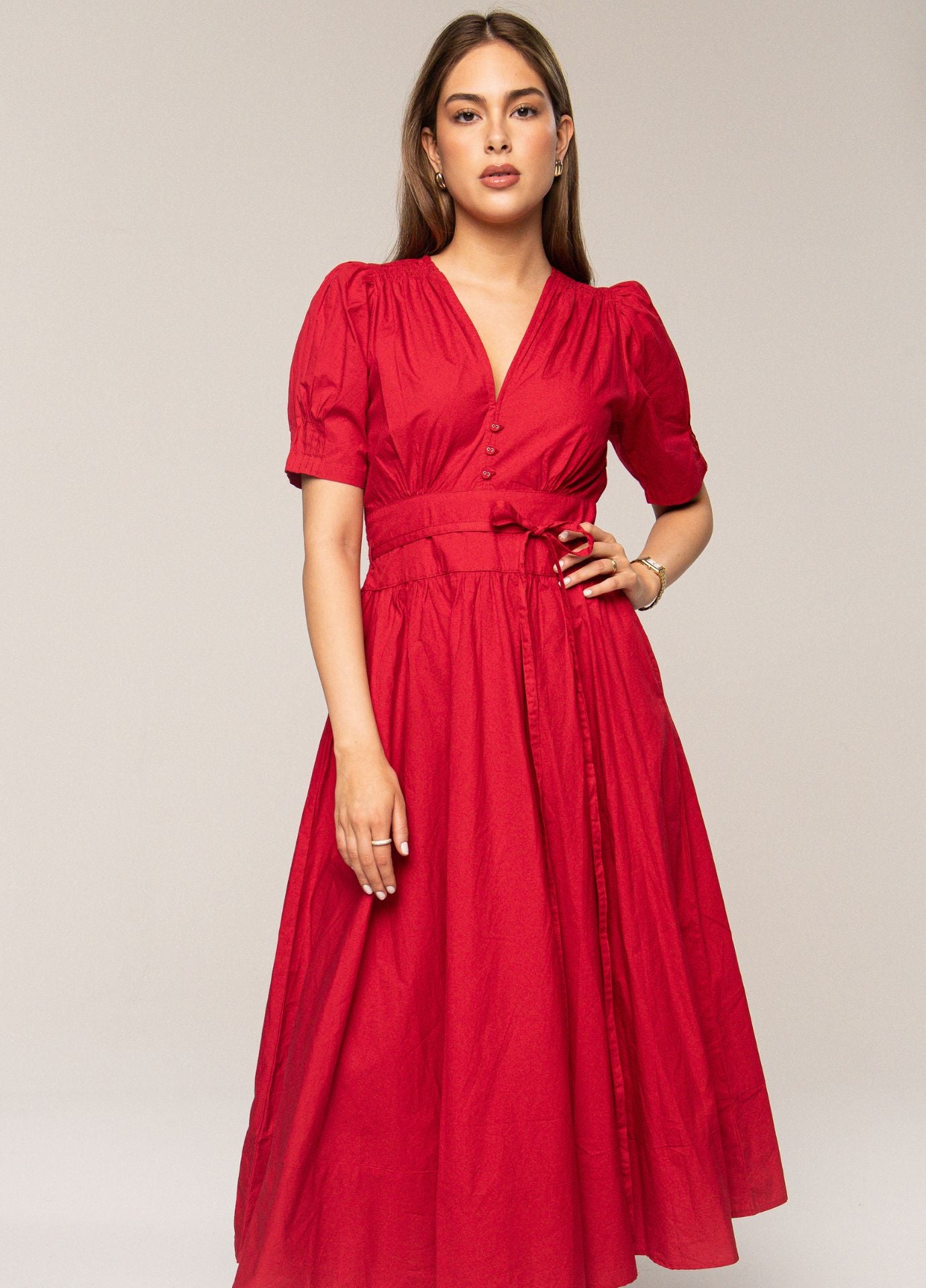 maria red dress Norma Kamali - Maria Satin Gown