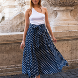 Vanja Skirt Polka Blue