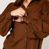 Anaya Shirt Bisque Lurex
