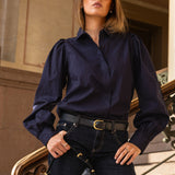 Erika Shirt Marine Poplin
