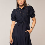 Aurora Dress Sailing Blue Linen