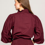Ella Blouse Rich Maroon