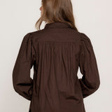 Erika Shirt Chocolate Poplin