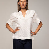Adira Blouse Powder White