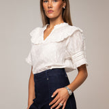 Adira Blouse Powder White