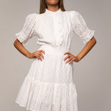 Millie Dress Powder White