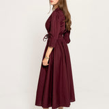 Maria Dress Rich Maroon