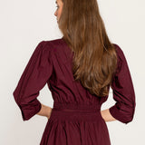 Maria Dress Rich Maroon