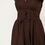 Maria Dress Chocolate Poplin