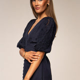 Andrea Dress Sailing Blue Linen