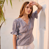 Live Blouse Misty Blue