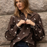 Anaya Shirt Cocoa Heritage