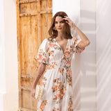 Amelie Midi Dress Golden Hour