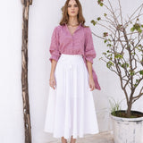 Astrid Skirt Sugar White Poplin