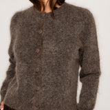Ulla Mohair Cardigan Taupe