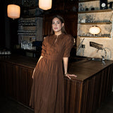 Madison Dress Bisque Lurex