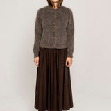Ulla Mohair Cardigan Taupe