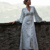 Gemma Blue Fleur Linen