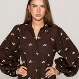 Anaya Shirt Cocoa Heritage