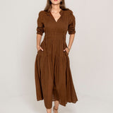 Madison Dress Bisque Lurex