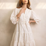 Lucy Dress Vanilla Gardenia