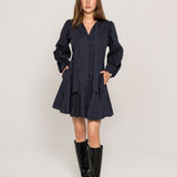 Vivienne Dress Pinstripe